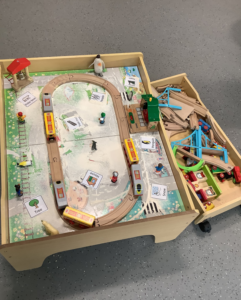 We love playing trains!